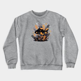 Goldfish and seaweed Crewneck Sweatshirt